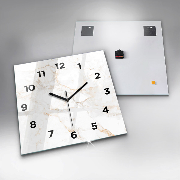 Horloge murale carrée Marbre élégant