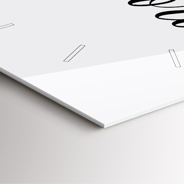 Horloge murale carrée 'L''inscription Souvenirs'