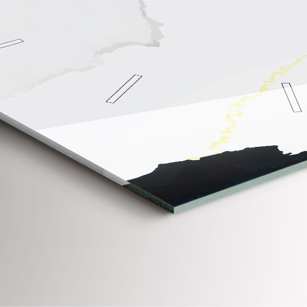 Horloge murale carrée 'Taches d''abstraction'