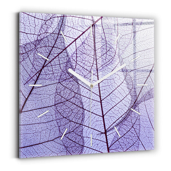 Horloge murale carrée Feuilles – nature