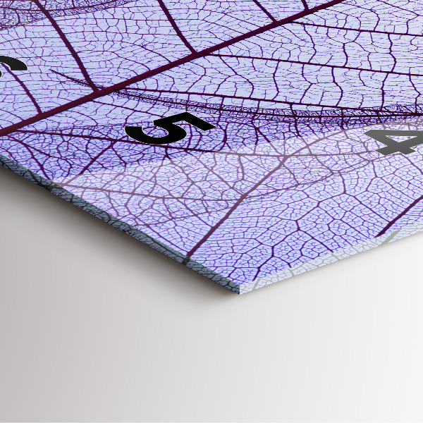 Horloge murale carrée Feuilles – nature