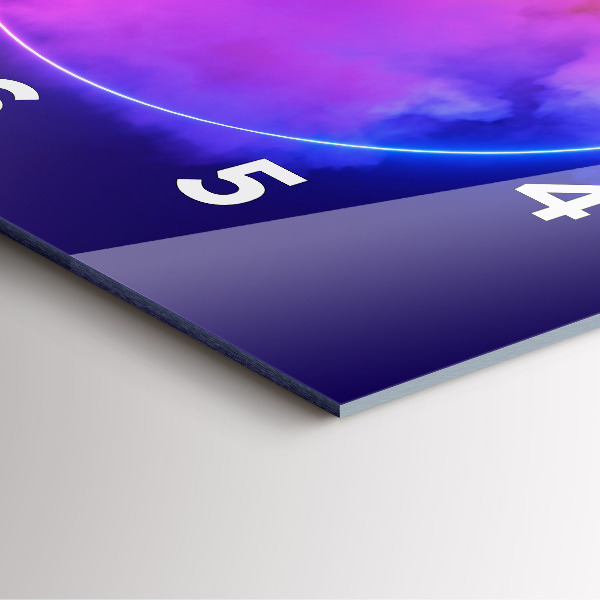 Horloge murale carrée Résumé de fumée 3D