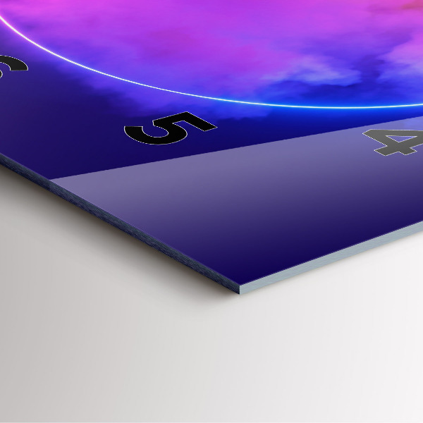 Horloge murale carrée Résumé de fumée 3D