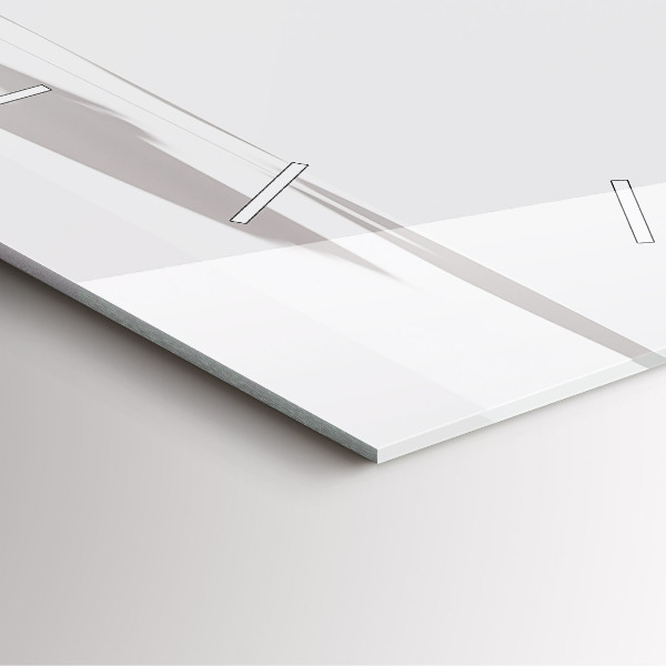 Horloge murale carrée Feuilles abstraites