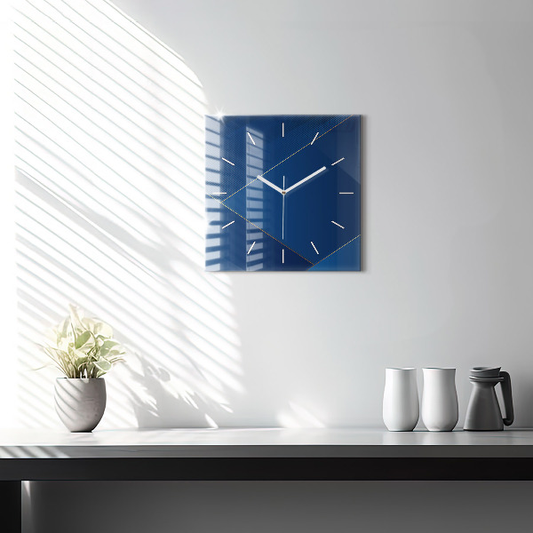 Horloge murale carrée Abstraction décorative