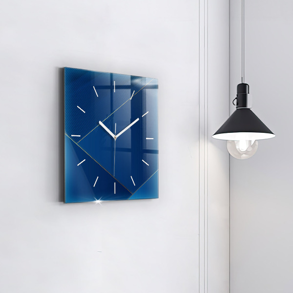Horloge murale carrée Abstraction décorative