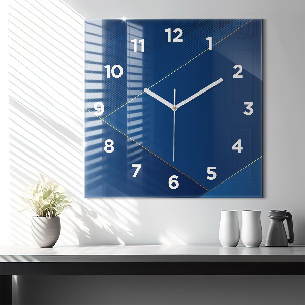 Horloge murale carrée Abstraction décorative