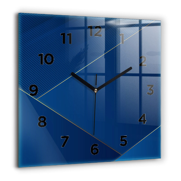 Horloge murale carrée Abstraction décorative