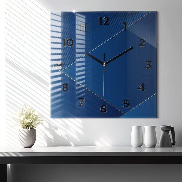 Horloge murale carrée Abstraction décorative