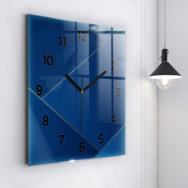Horloge murale carrée Abstraction décorative