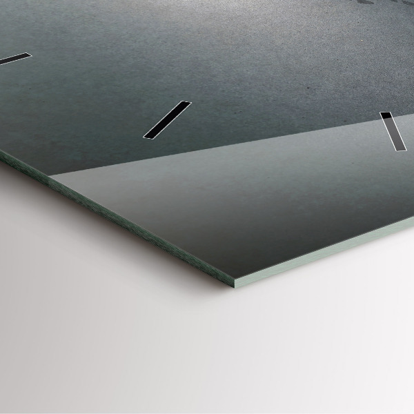 Pendule carrée en verre 'Vagabond dans l''obscurité'