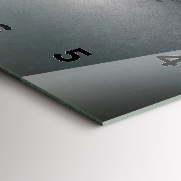 Pendule carrée en verre 'Vagabond dans l''obscurité'