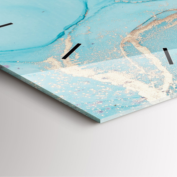 Pendule carrée en verre Marbre décoratif