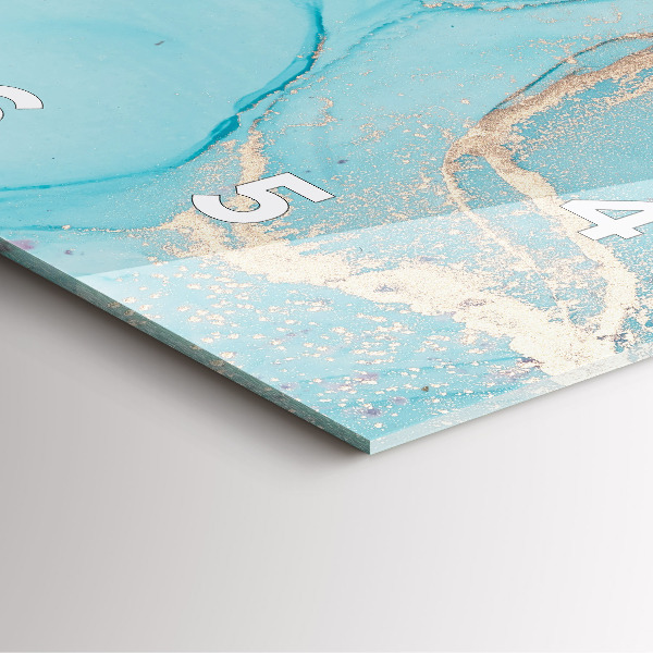 Pendule carrée en verre Marbre décoratif