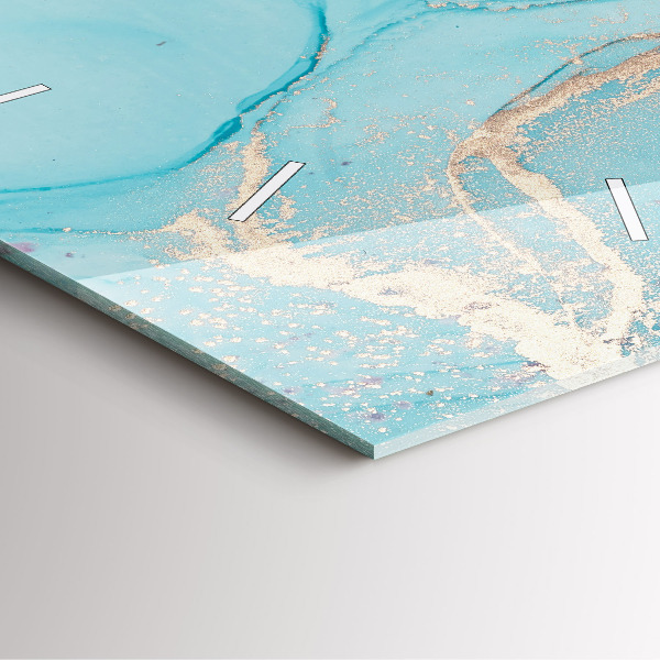 Pendule carrée en verre Marbre décoratif