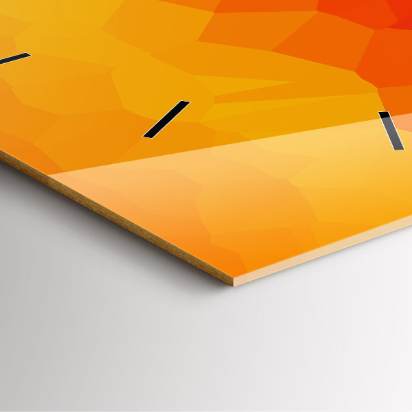 Pendule carrée en verre Abstraction colorée