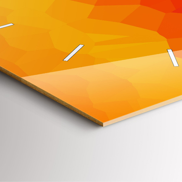 Pendule carrée en verre Abstraction colorée