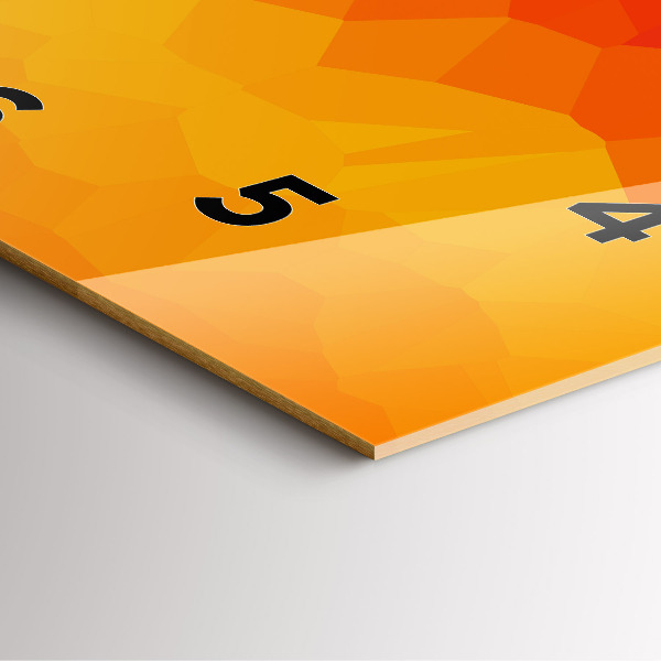 Pendule carrée en verre Abstraction colorée