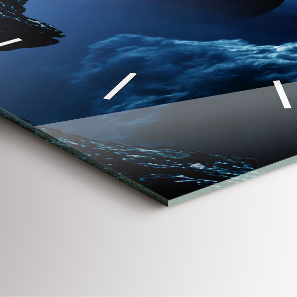 Pendule carrée en verre Grande Galaxie