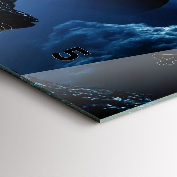 Pendule carrée en verre Grande Galaxie