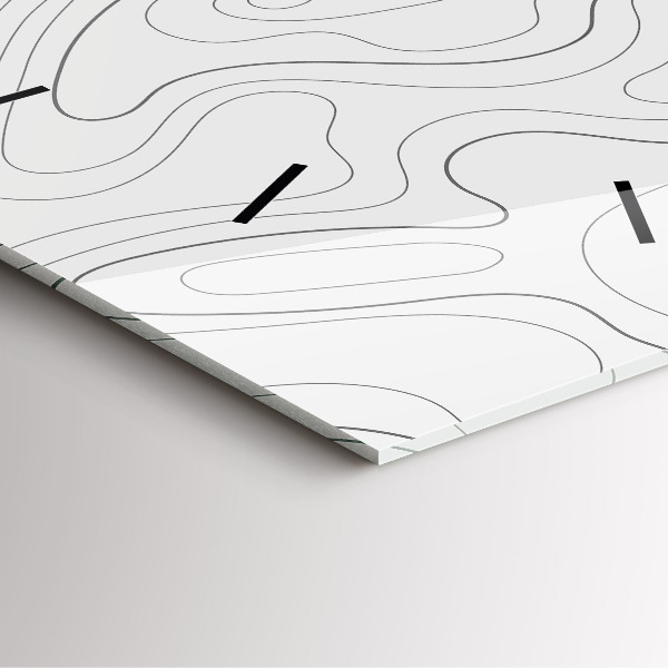 Pendule carrée en verre 'Taches d''abstraction'