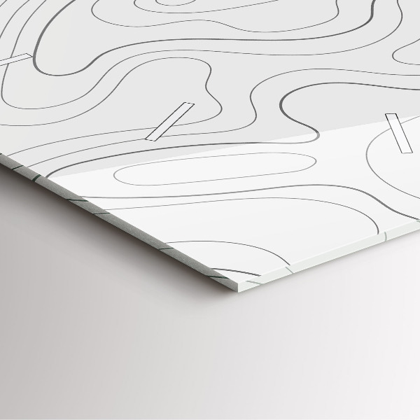 Pendule carrée en verre 'Taches d''abstraction'