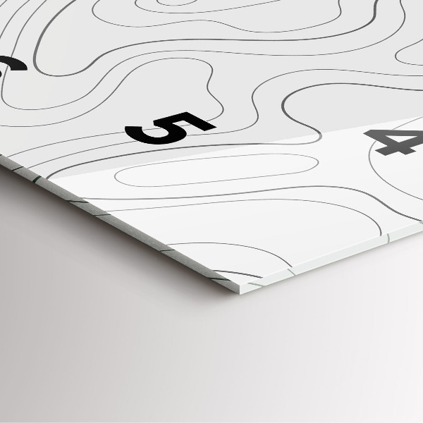 Pendule carrée en verre 'Taches d''abstraction'