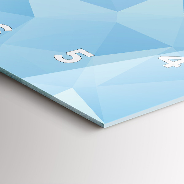 Pendule carrée en verre Triangles abstraits