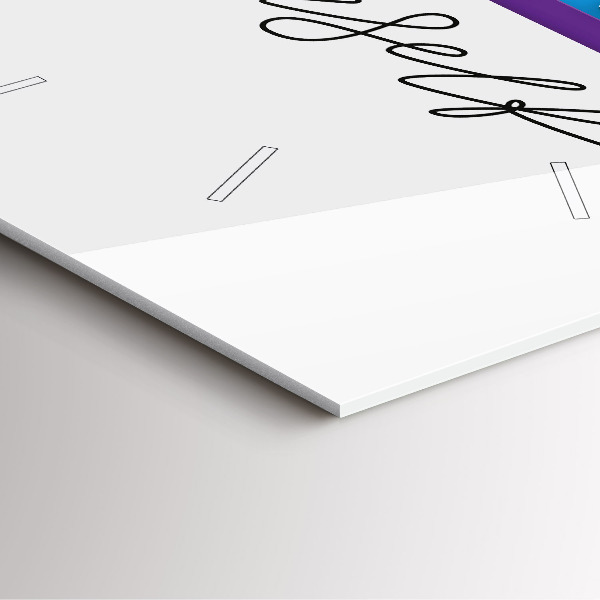 Pendule carrée en verre 'L''inscription Sois toi-même'