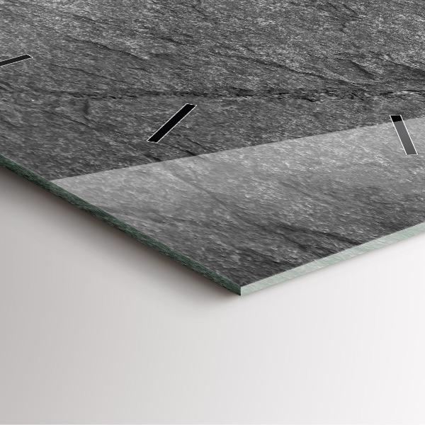 Pendule carrée en verre Roche volcanique