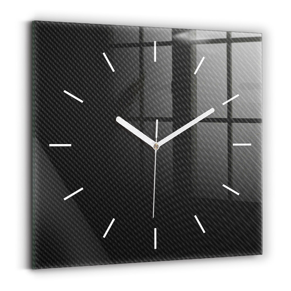 Pendule carrée en verre Abstraction sombre