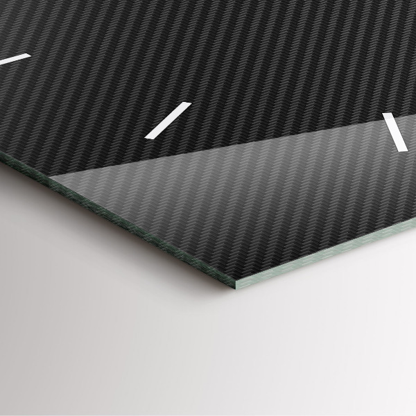 Pendule carrée en verre Abstraction sombre