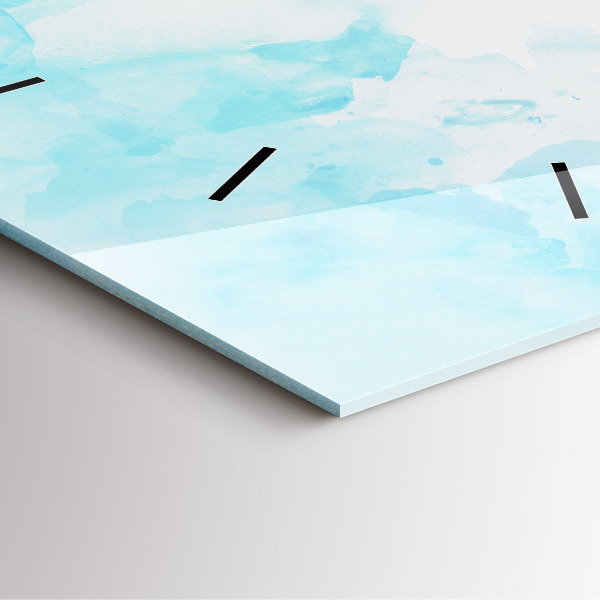 Pendule carrée en verre Taches peintes