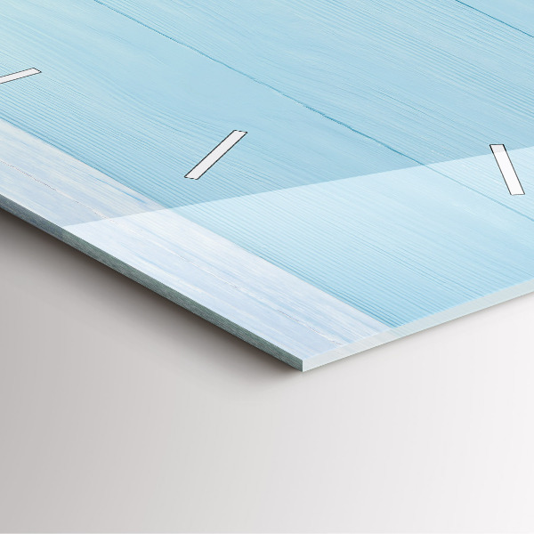 Pendule carrée en verre Planche pour enfants