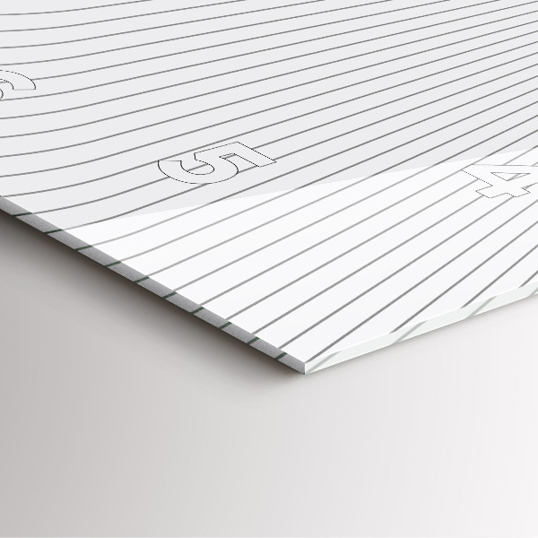 Pendule carrée en verre 'Lignes d''abstraction'