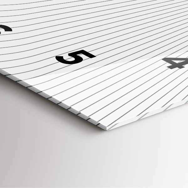 Pendule carrée en verre 'Lignes d''abstraction'