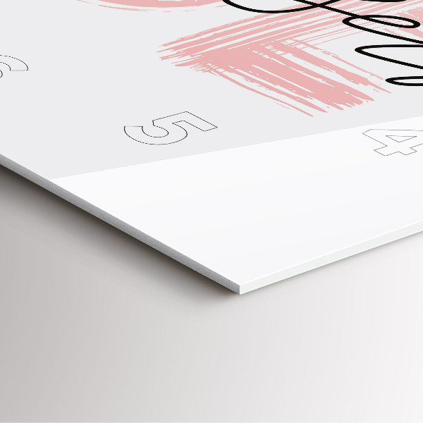 Pendule carrée en verre 'L''inscription Sois toi-même'