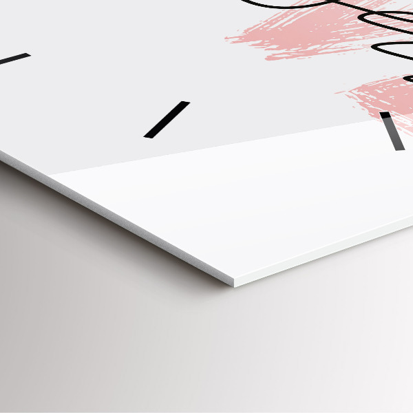 Pendule carrée en verre 'L''inscription Aimez-vous'