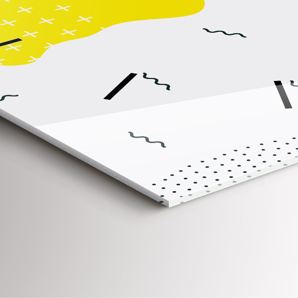 Pendule carrée en verre Abstraction POP