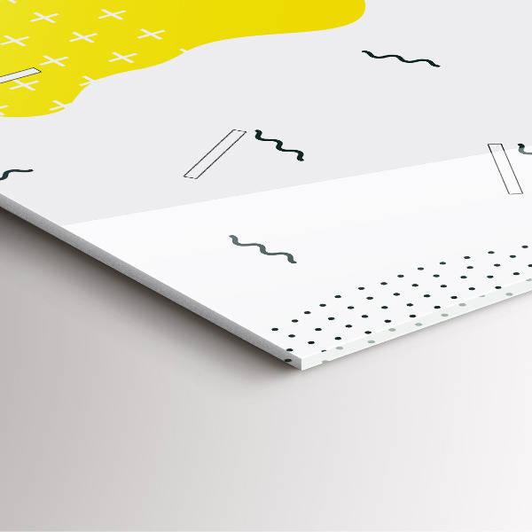 Pendule carrée en verre Abstraction POP