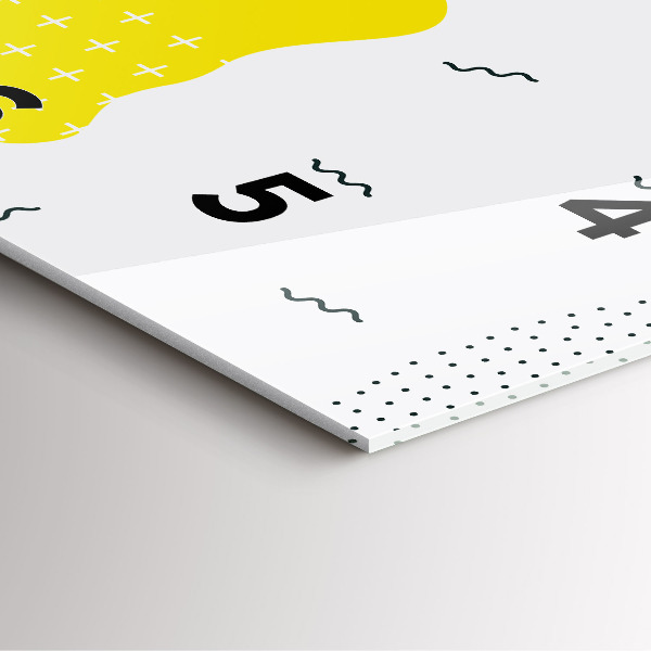 Pendule carrée en verre Abstraction POP