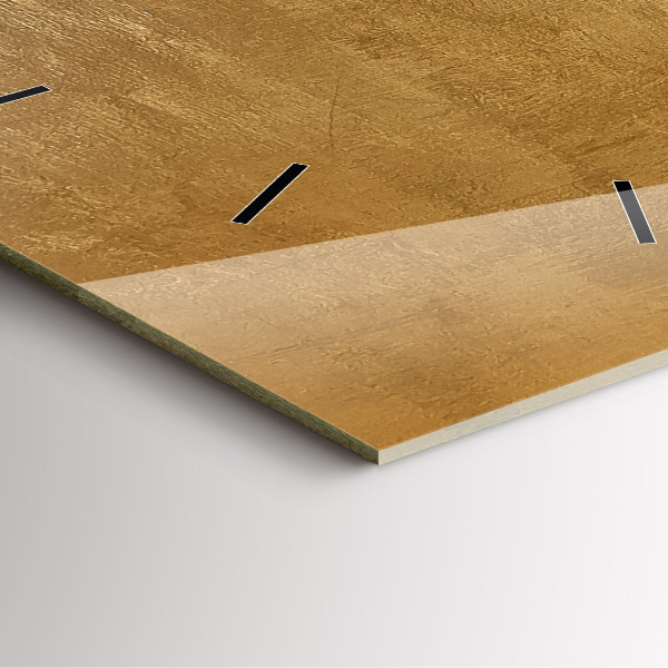 Horloge carrée en verre Toile décorative