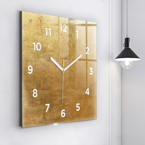 Horloge carrée en verre Toile décorative