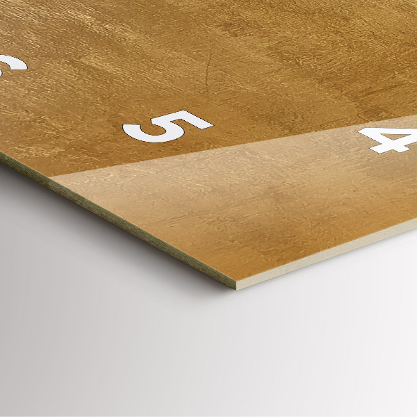 Horloge carrée en verre Toile décorative