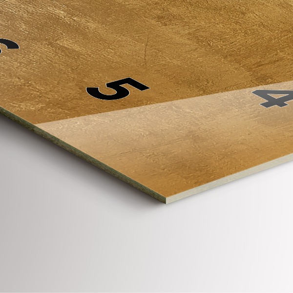 Horloge carrée en verre Toile décorative