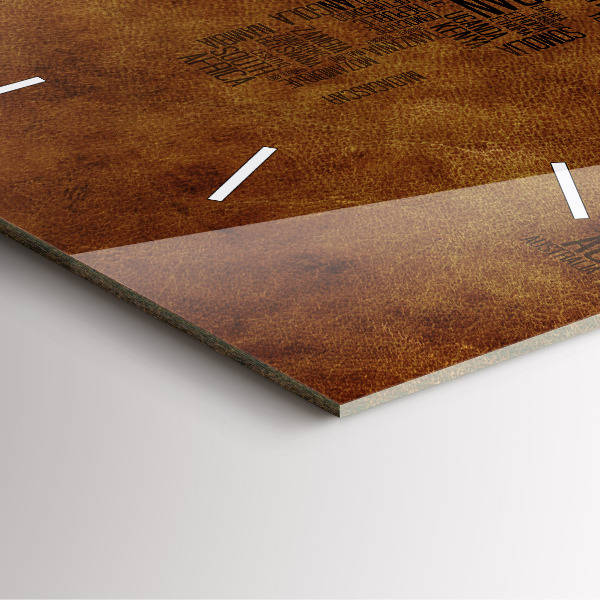 Horloge carrée en verre Carte et noms de pays