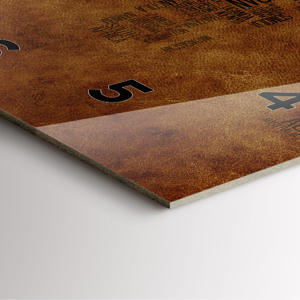 Horloge carrée en verre Carte et noms de pays