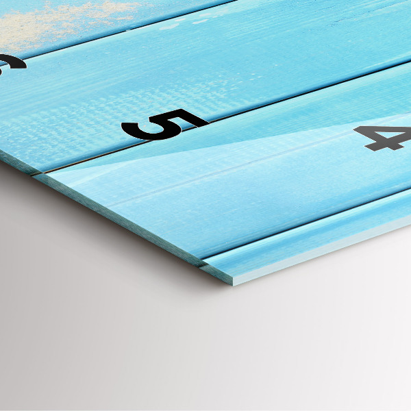 Horloge carrée en verre Accessoires et planches de plage