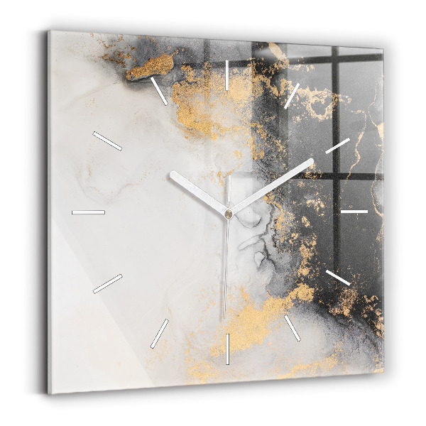 Horloge murale carrée Marbre artistique