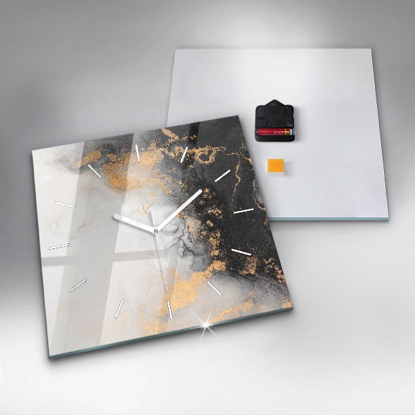 Horloge murale carrée Marbre artistique